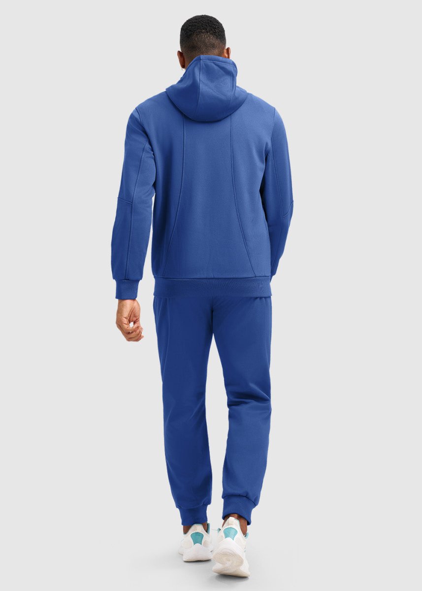 Men's Jogging Workout Gym Warm Up Suits With Hood - TBMPOY