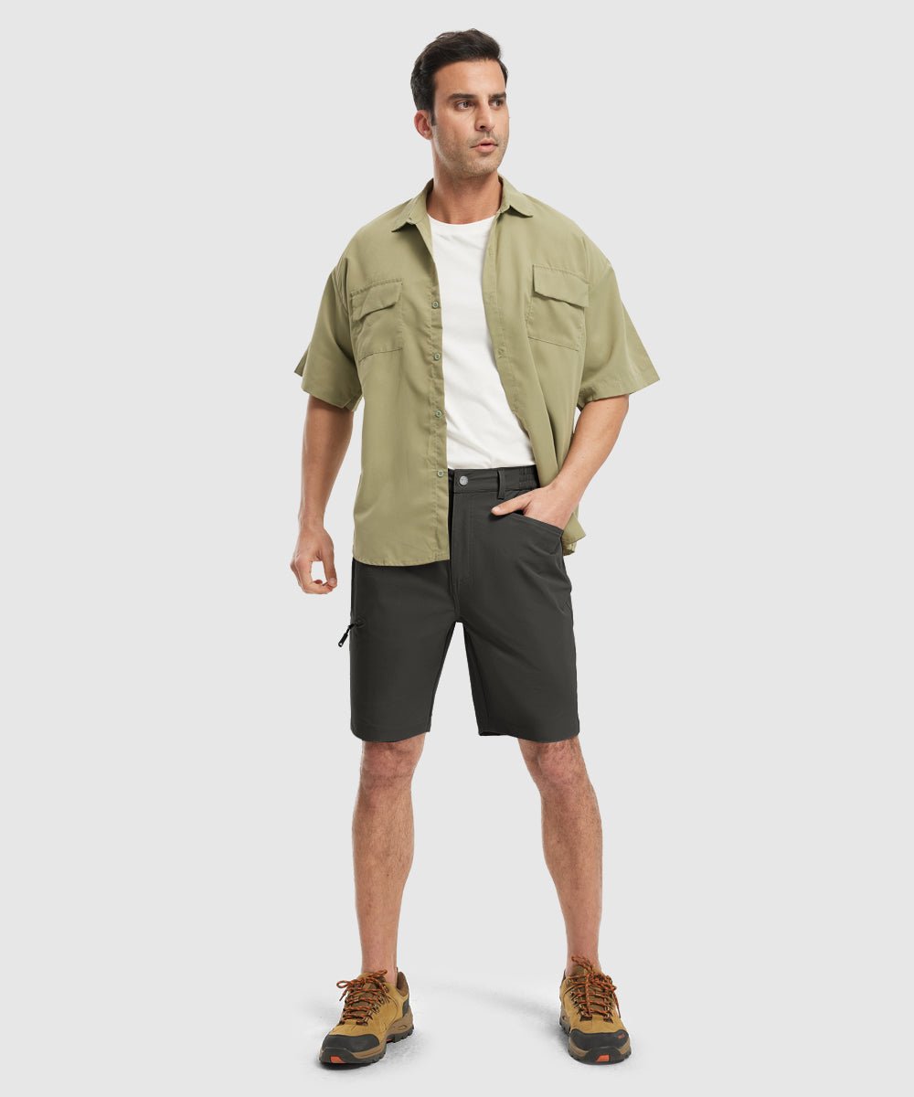 Men's 4-Ways Stretch Outdoor Stretch Hiking Shorts - TBMPOY