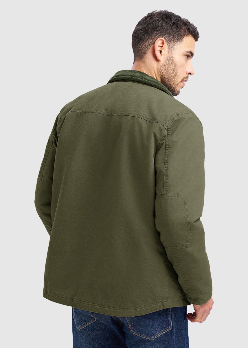 Men's Warm Corduroy Lapel Work Jacket - TBMPOY