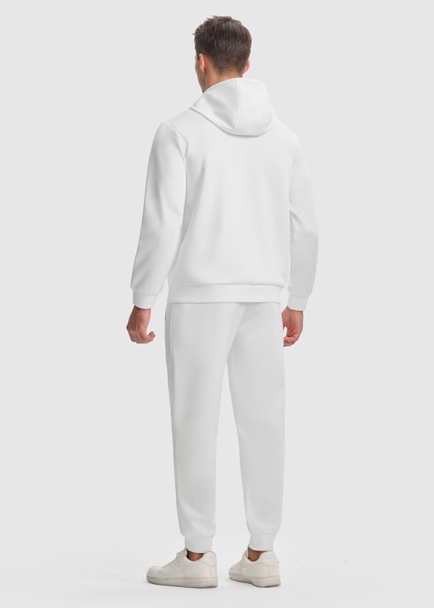 Men's Hooded Pullover and Rib Knit Cuff Pants Lounge Sets - TBMPOY