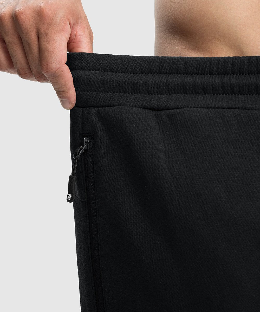 Men's Cotton Polyester Fleece Wide Leg Sweatpants - TBMPOY