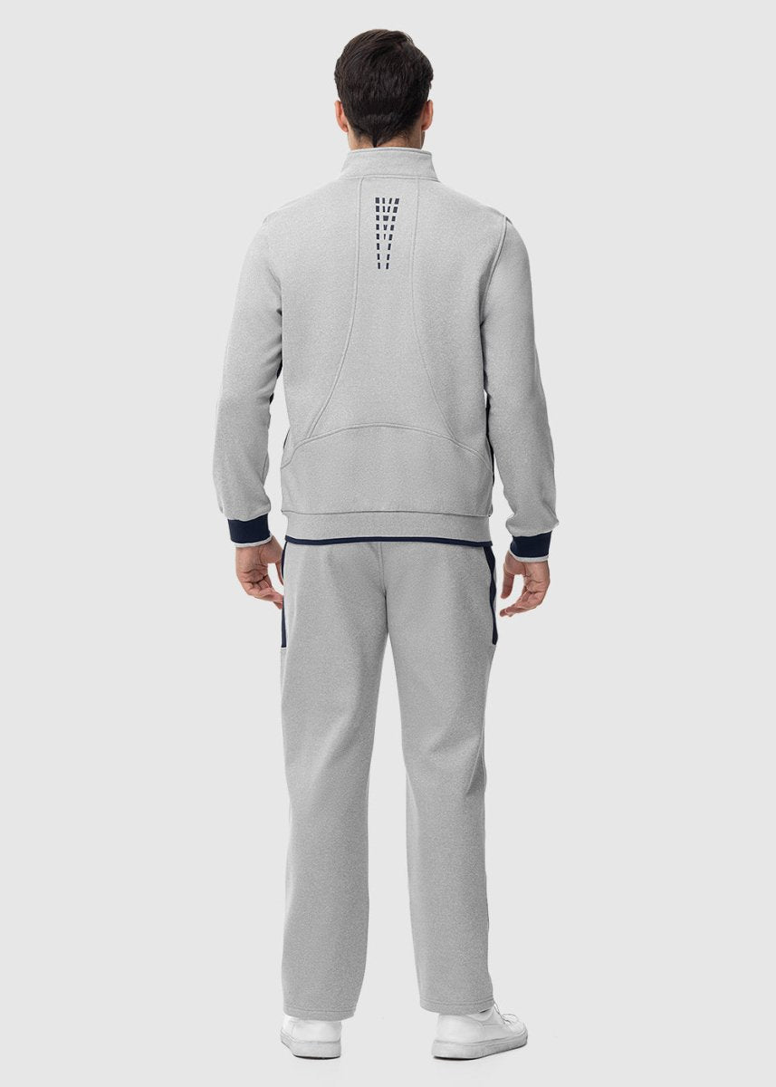 Men's Fleece Athletic Casual Full Zip Suit - TBMPOY