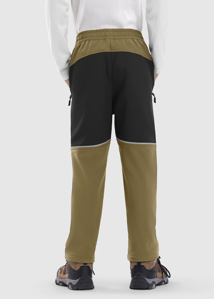 Boys' Outdoor Fleece - Lined Hiking Pants - TBMPOY