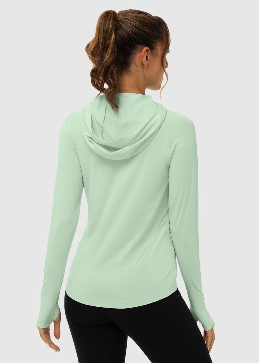 Women's UPF 50+ Sun Protection Hoodie Shirt - TBMPOY