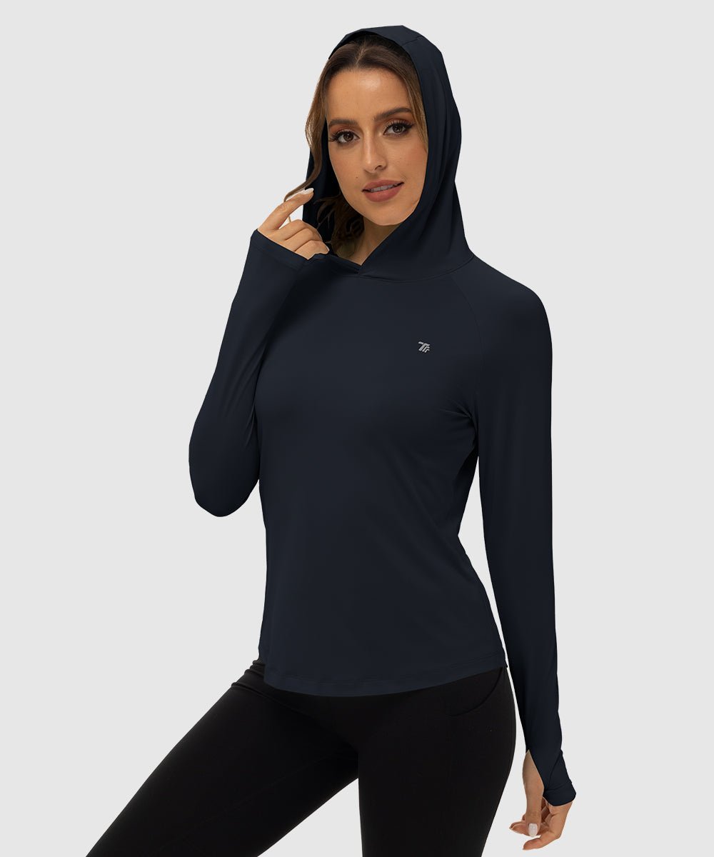 Women's UPF 50+ Sun Protection Hoodie Shirt - TBMPOY