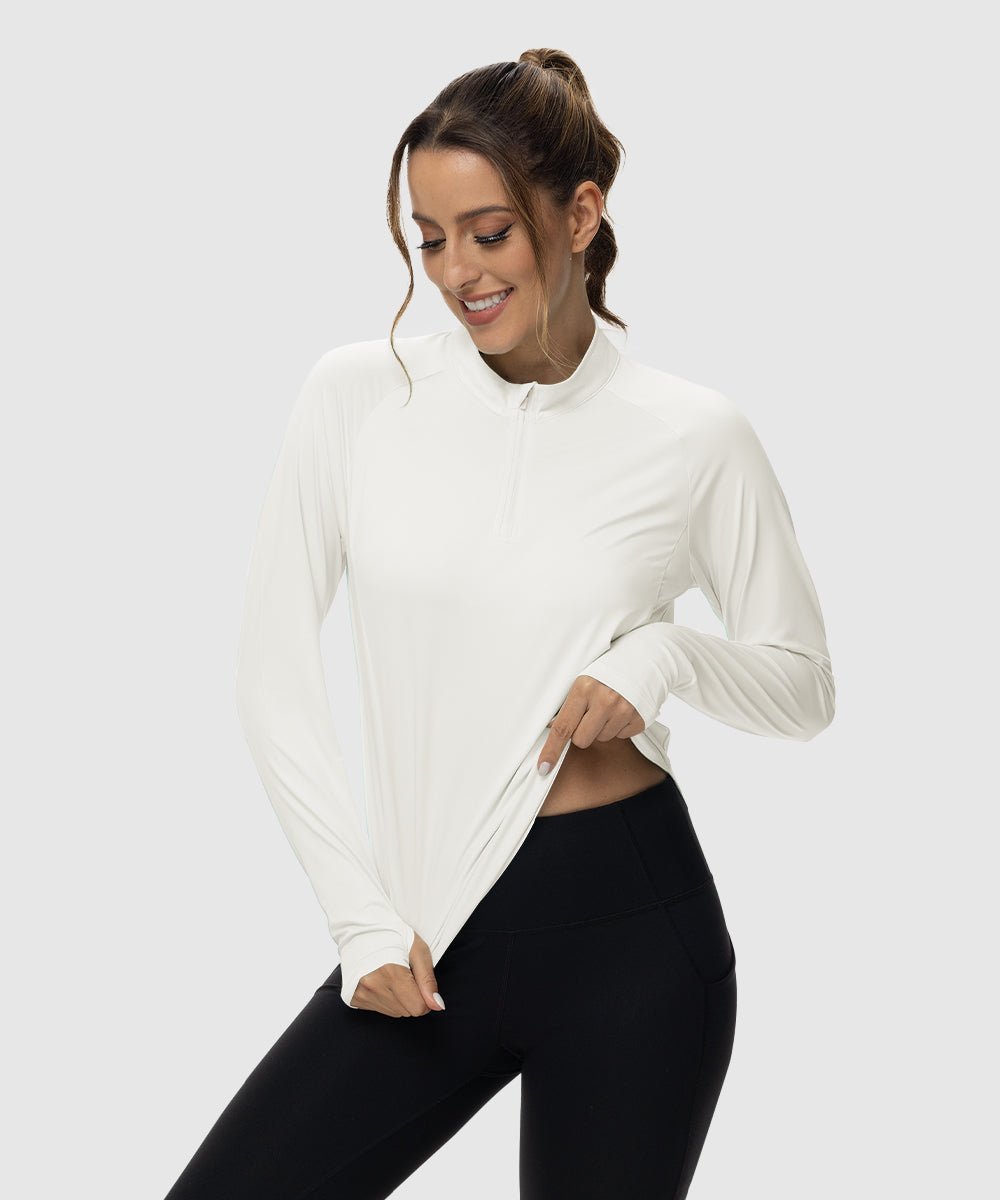 Women's Quarter Zip Sun Protection Garment - TBMPOY