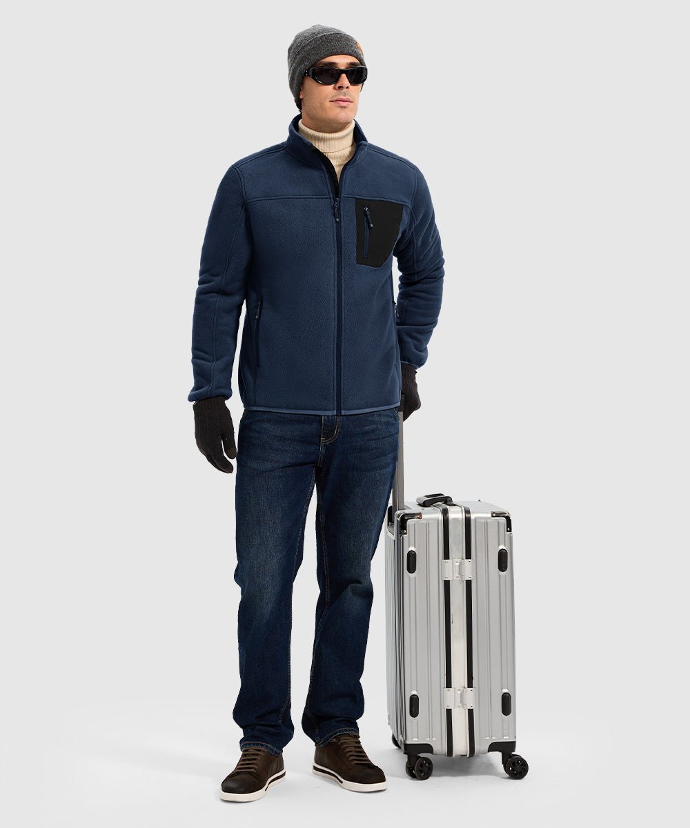 Men's Chest Pocket Fleece Jacket - TBMPOY