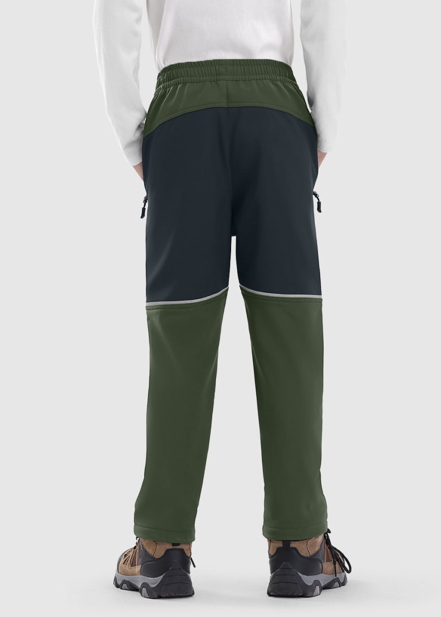 Boys' Outdoor Fleece - Lined Hiking Pants - TBMPOY