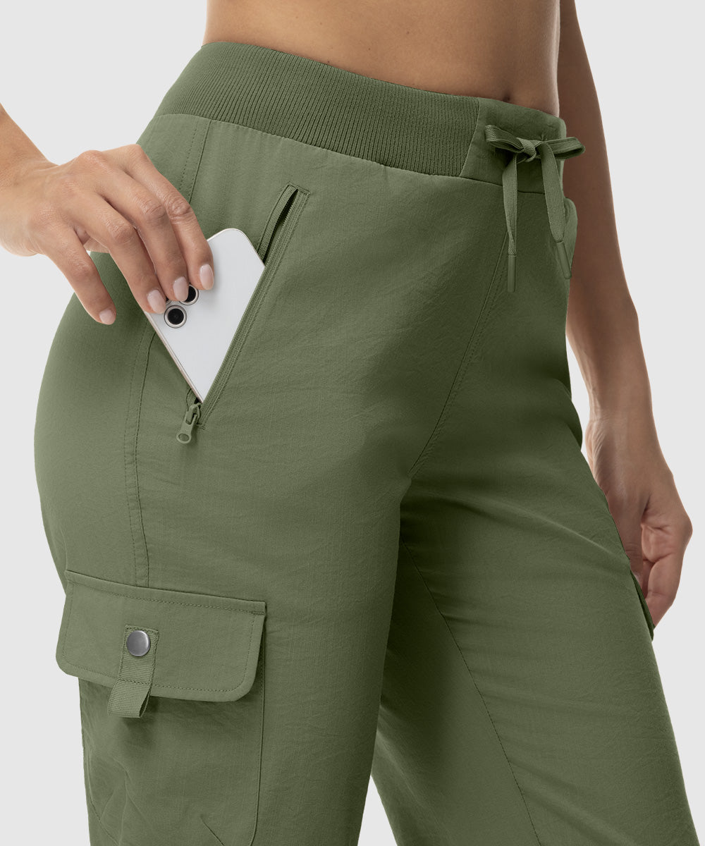 Women's Outdoor Athletic Travel Casual Cropped Pants - TBMPOY