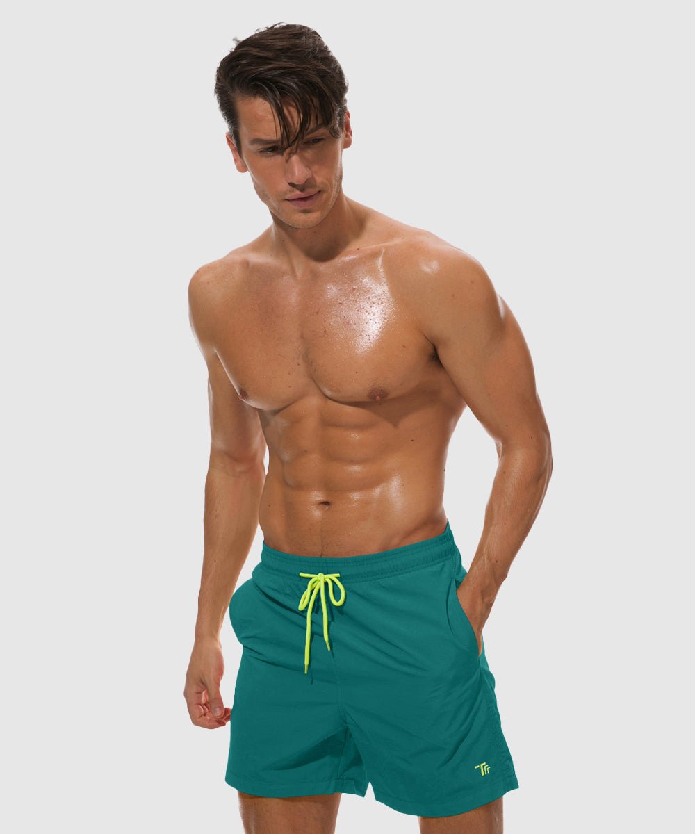 Men's Quick Dry Beach Shorts Swim Trunks - TBMPOY