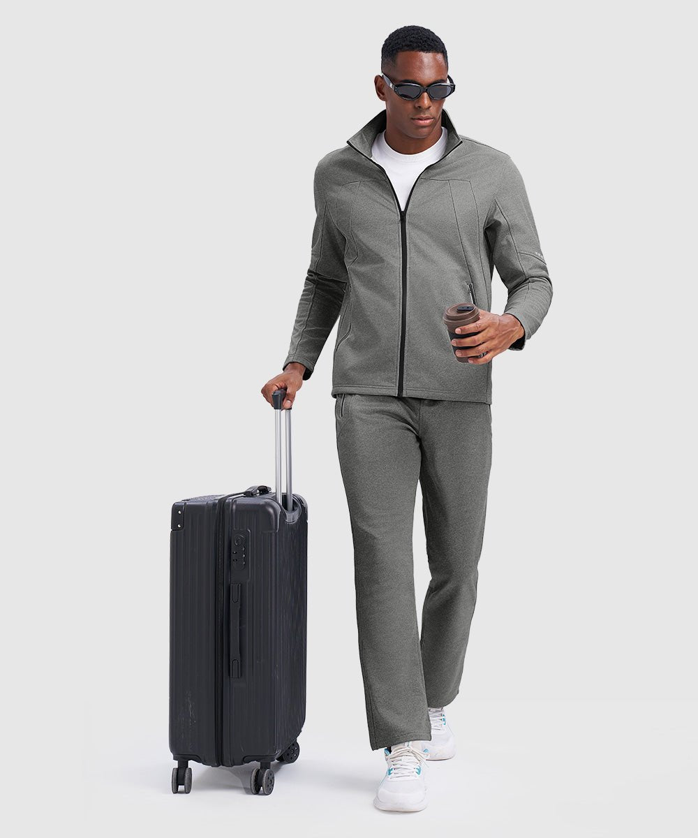 Men's Stand Collar Cold - proof Running Fitness Suit - TBMPOY