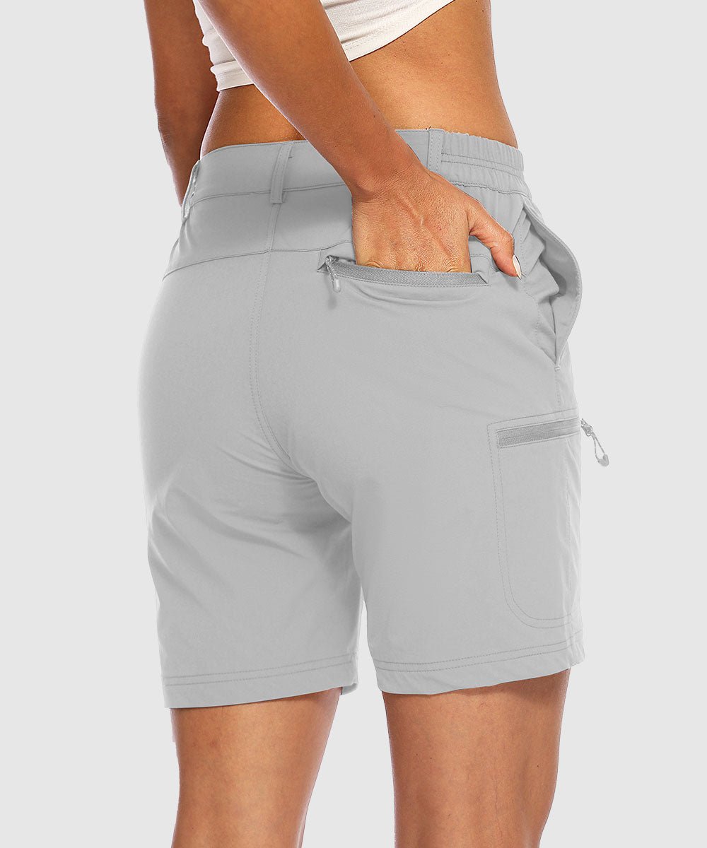 Women's Quick Dry Lightweight Stretchy Cargo Shorts--Plus - TBMPOY