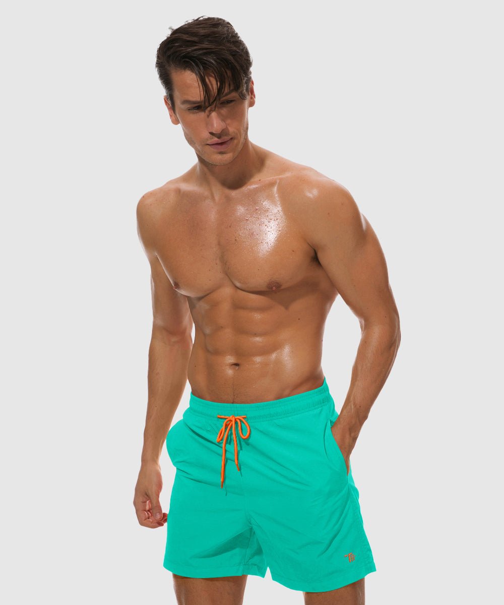 Men's Quick Dry Beach Shorts Swim Trunks - TBMPOY