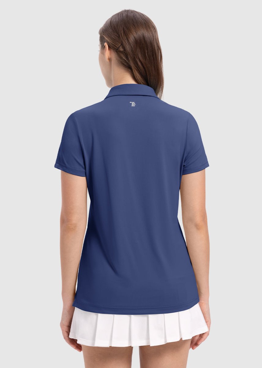 Women's 4 - Button Quick Dry Polo Shirts - TBMPOY