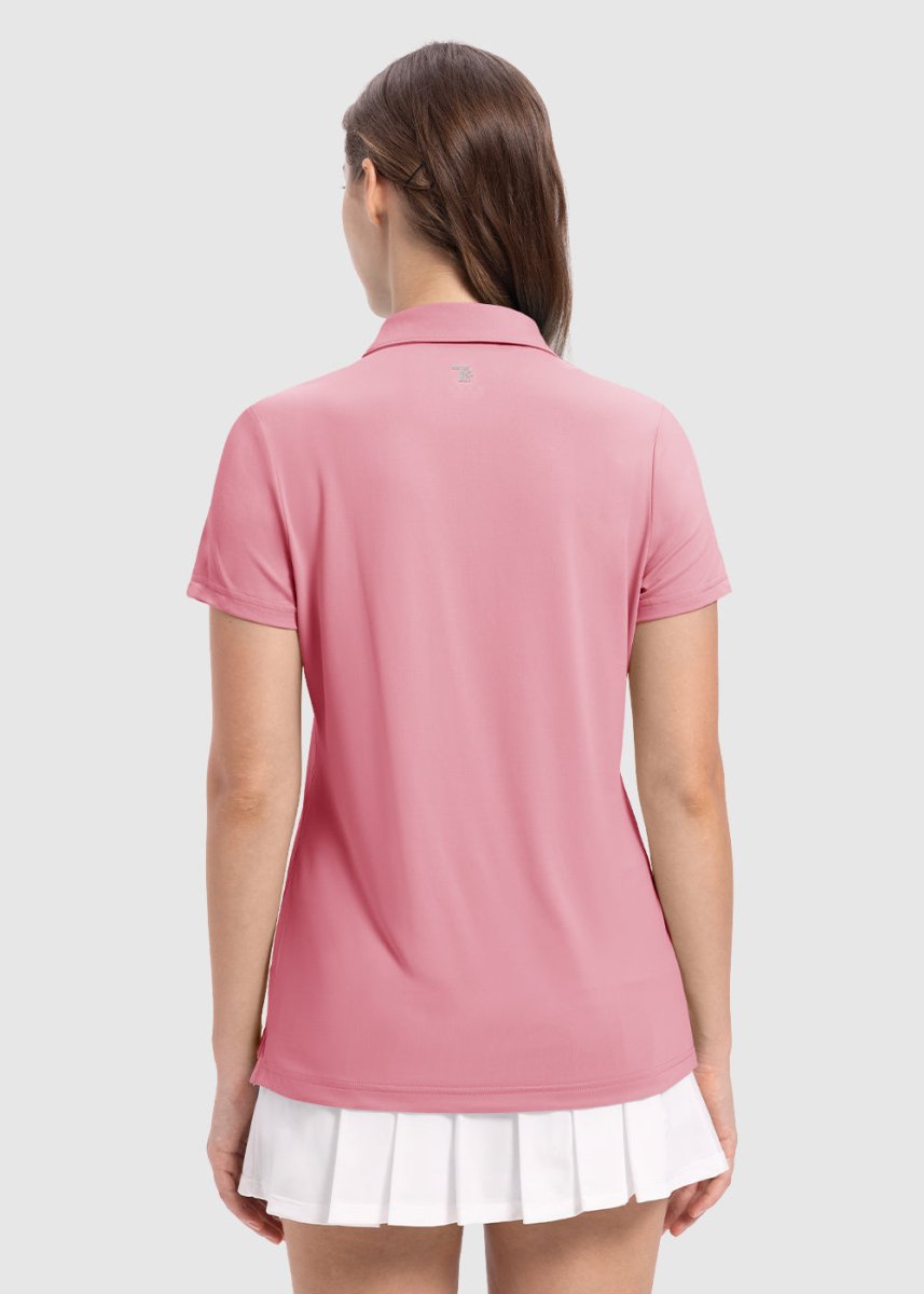 Women's 4 - Button Quick Dry Polo Shirts - TBMPOY