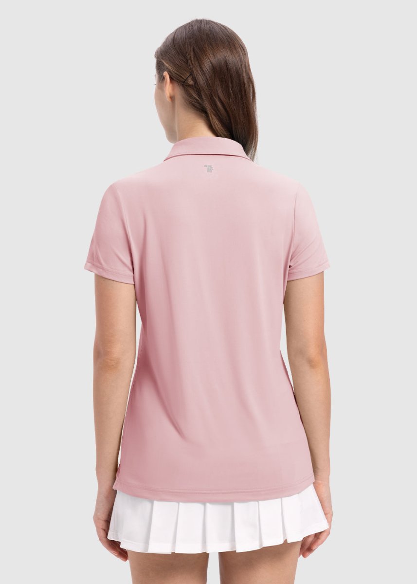 Women's 4 - Button Quick Dry Polo Shirts - TBMPOY