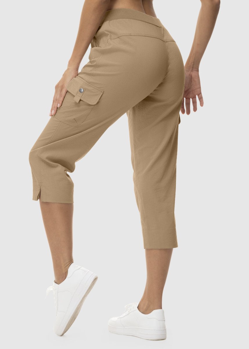 Women's Outdoor Athletic Travel Casual Cropped Pants - TBMPOY