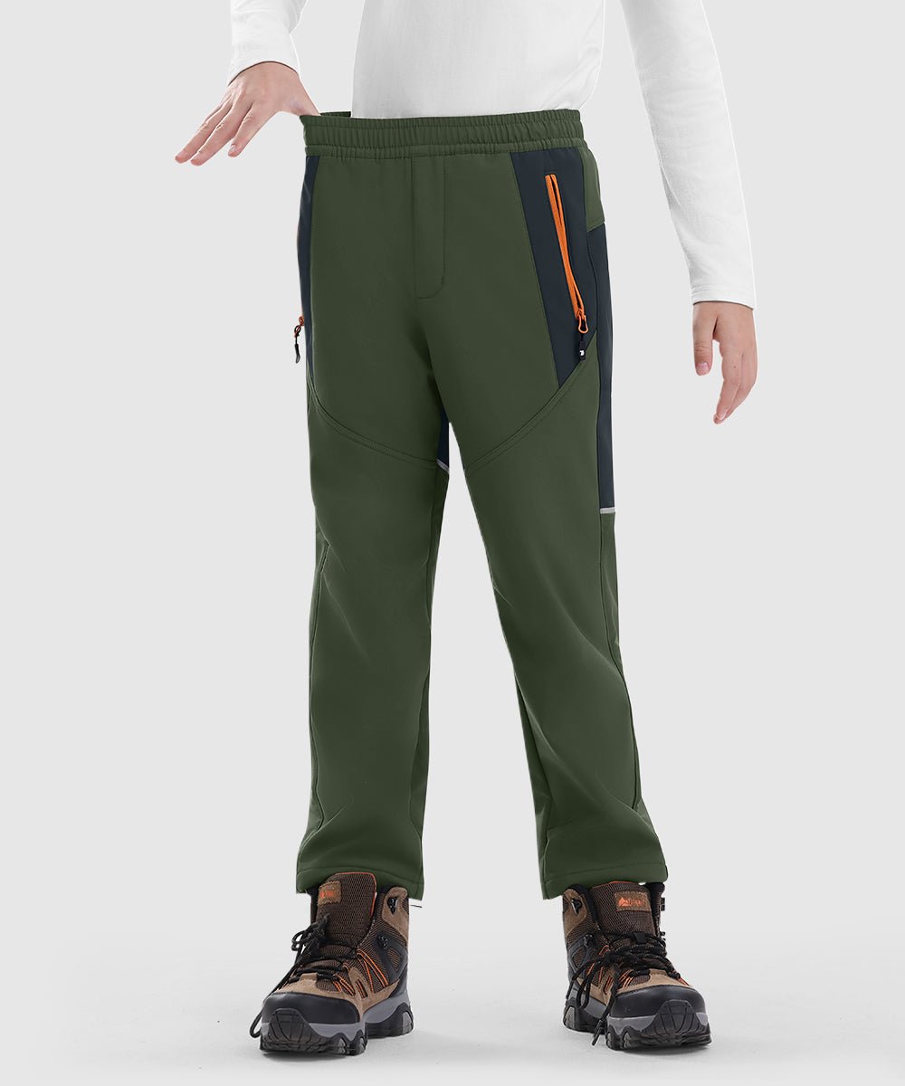 Boys' Outdoor Fleece - Lined Hiking Pants - TBMPOY