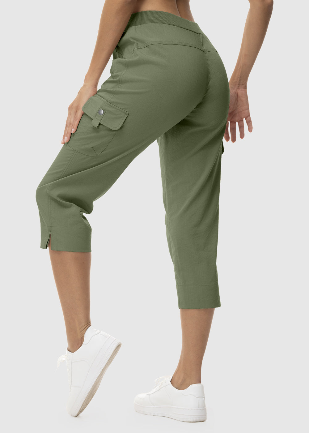 Women's Outdoor Athletic Travel Casual Cropped Pants - TBMPOY