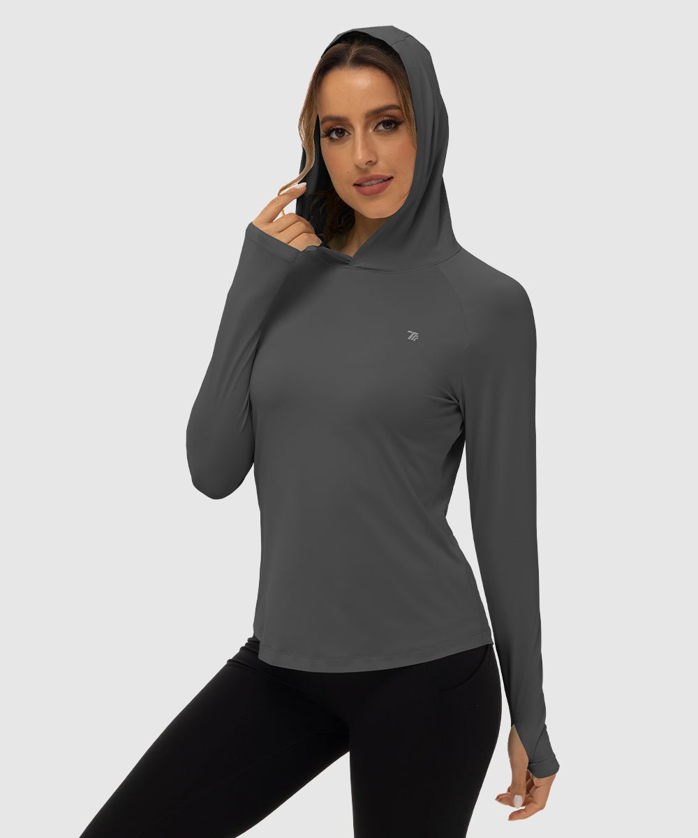 Women's UPF 50+ Sun Protection Hoodie Shirt - TBMPOY