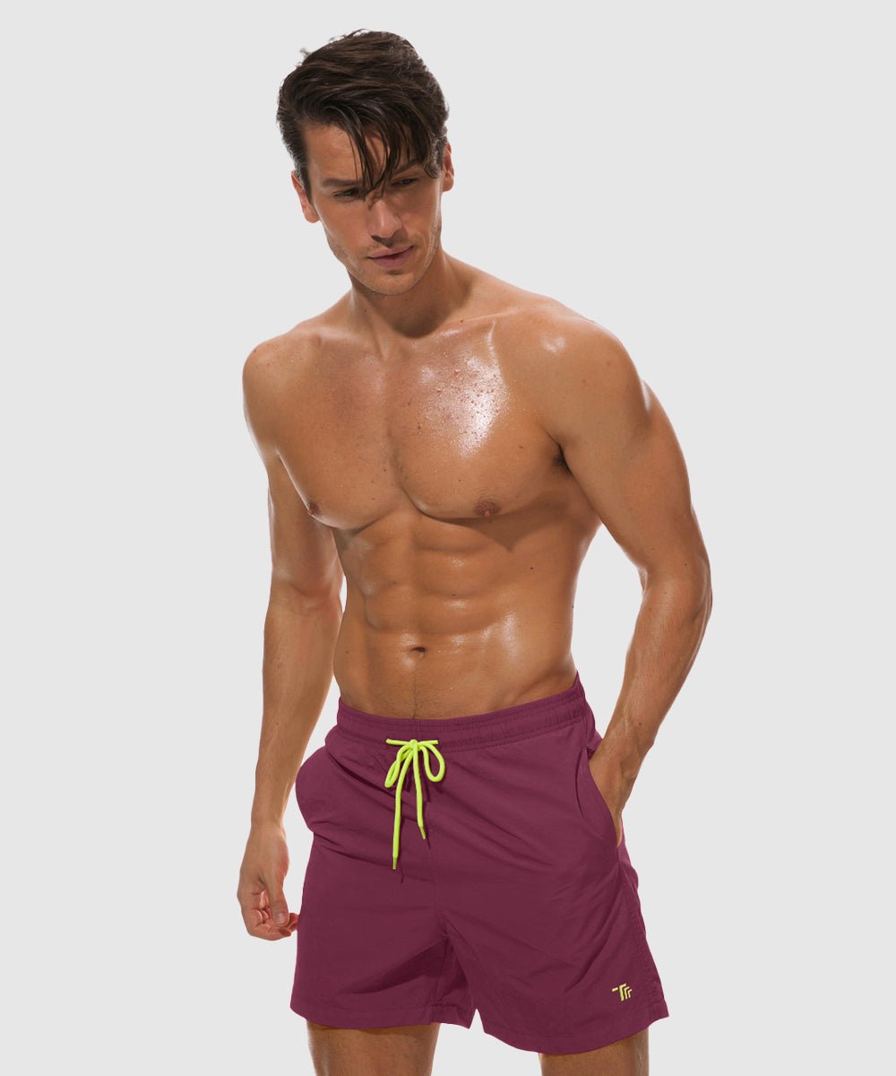 Men's Quick Dry Beach Shorts Swim Trunks - TBMPOY