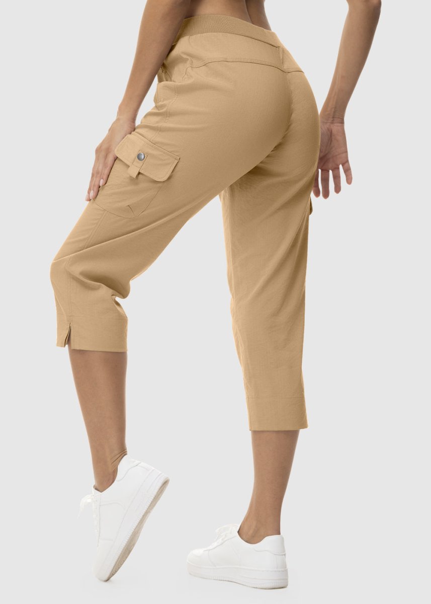 Women's Outdoor Athletic Travel Casual Cropped Pants - TBMPOY