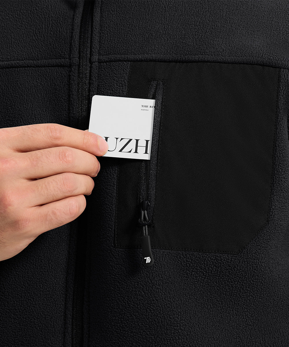 Men's Chest Pocket Fleece Jacket - TBMPOY