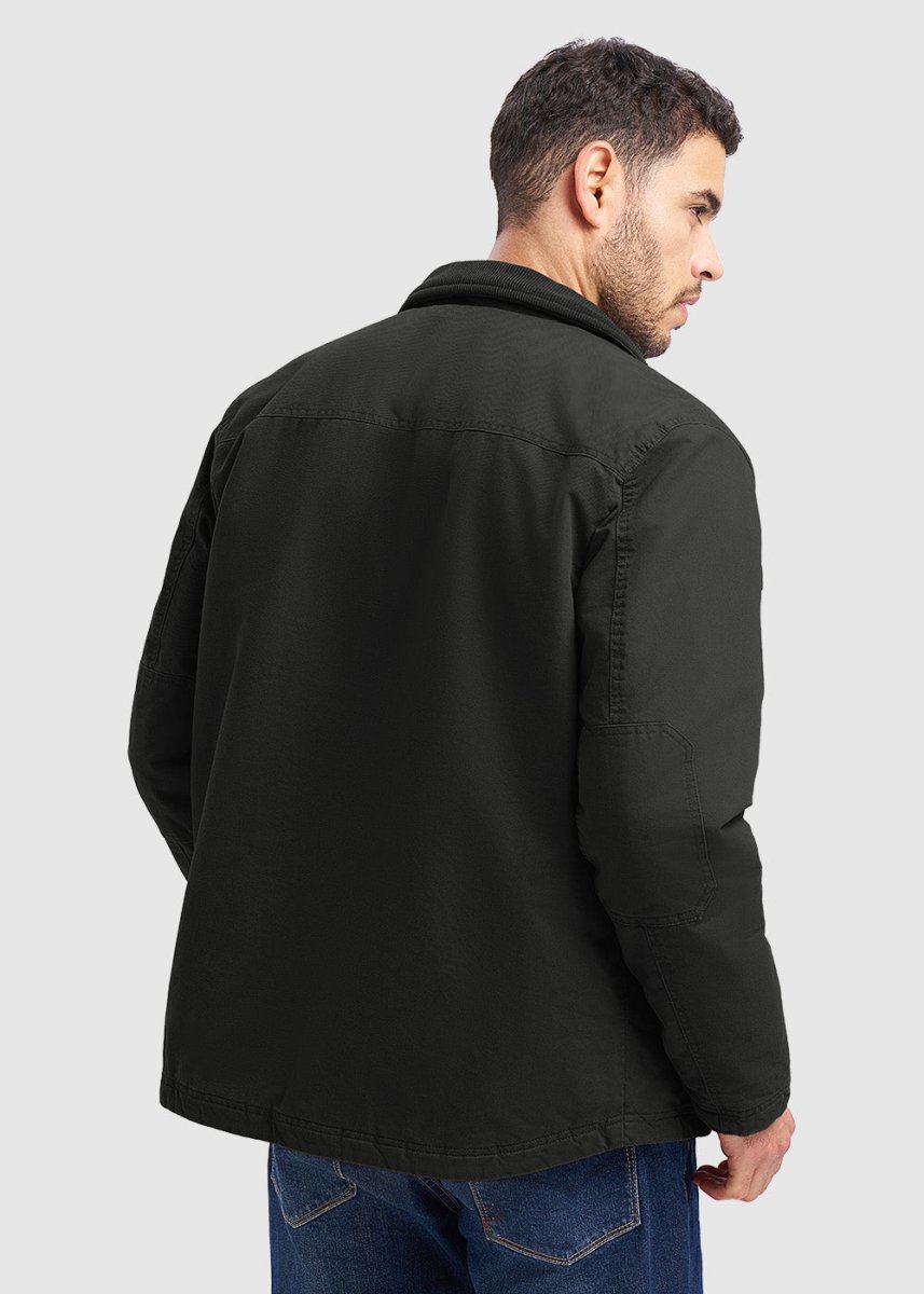 Men's Warm Corduroy Lapel Work Jacket - TBMPOY