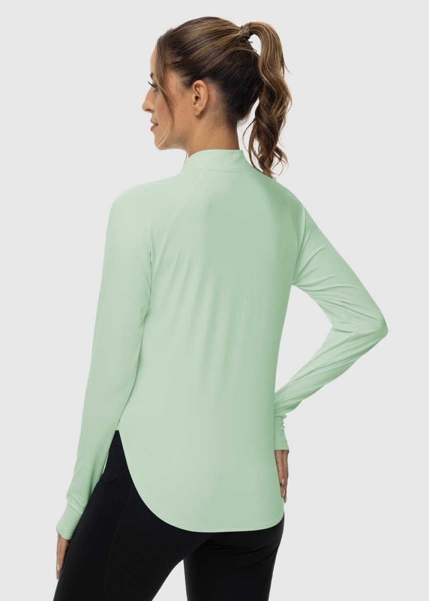 Women's Quarter Zip Sun Protection Garment - TBMPOY