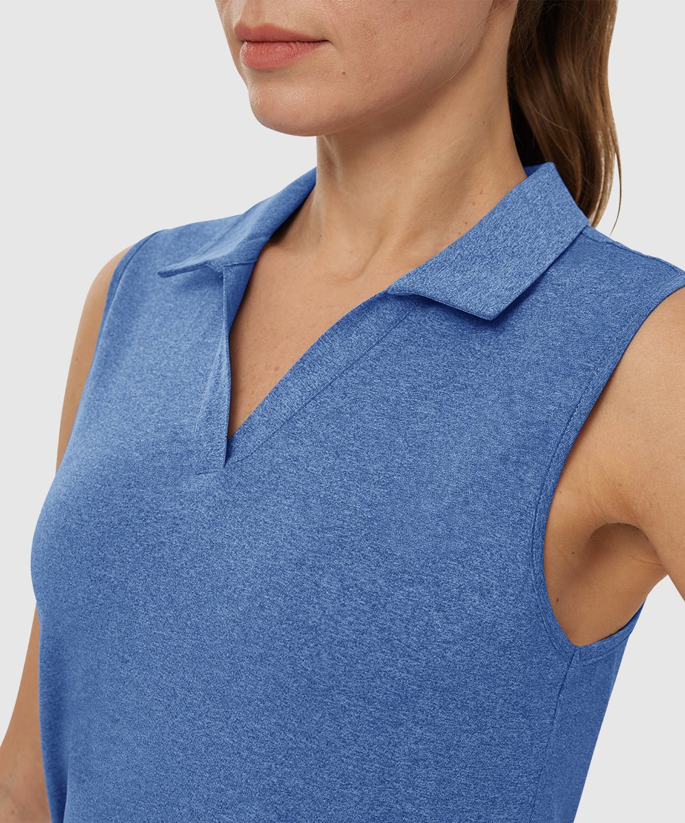 Women's Sleeveless Quick Dry Golf Shirt - TBMPOY