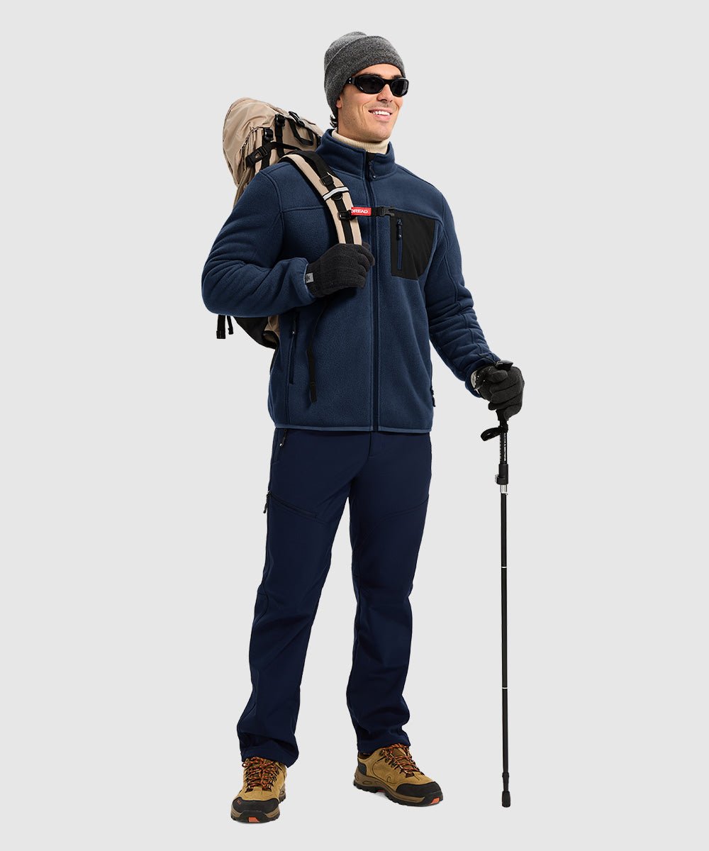 Men's Chest Pocket Fleece Jacket - TBMPOY