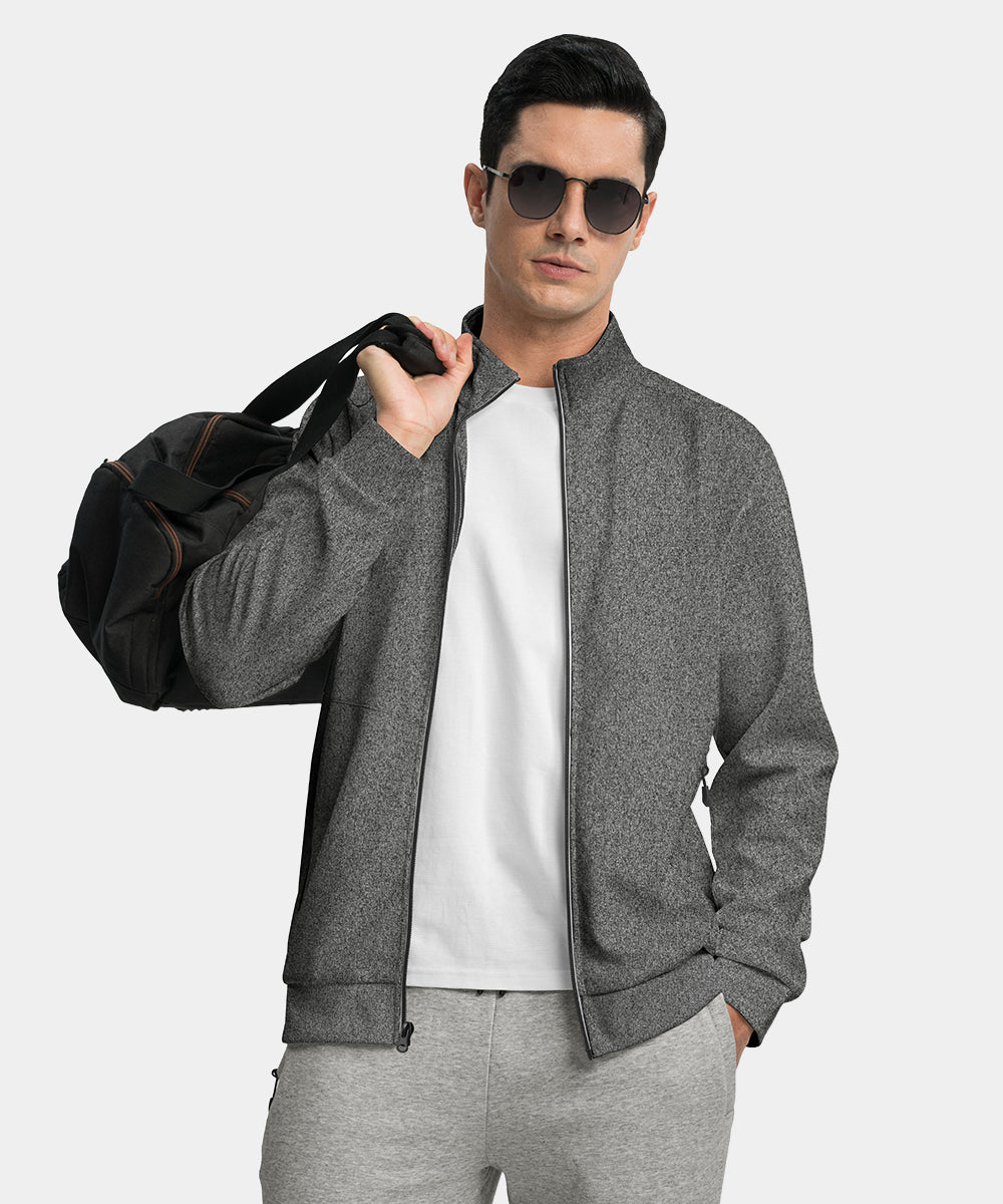 Men's Full Zip Elastic Sports Jacket - TBMPOY