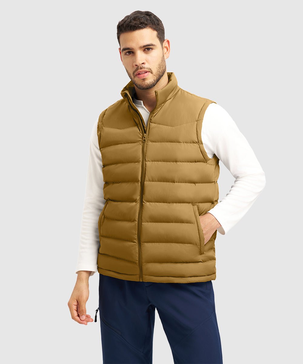 Men's Lightweight Puffer Quilted Sleeveless Jacket - TBMPOY