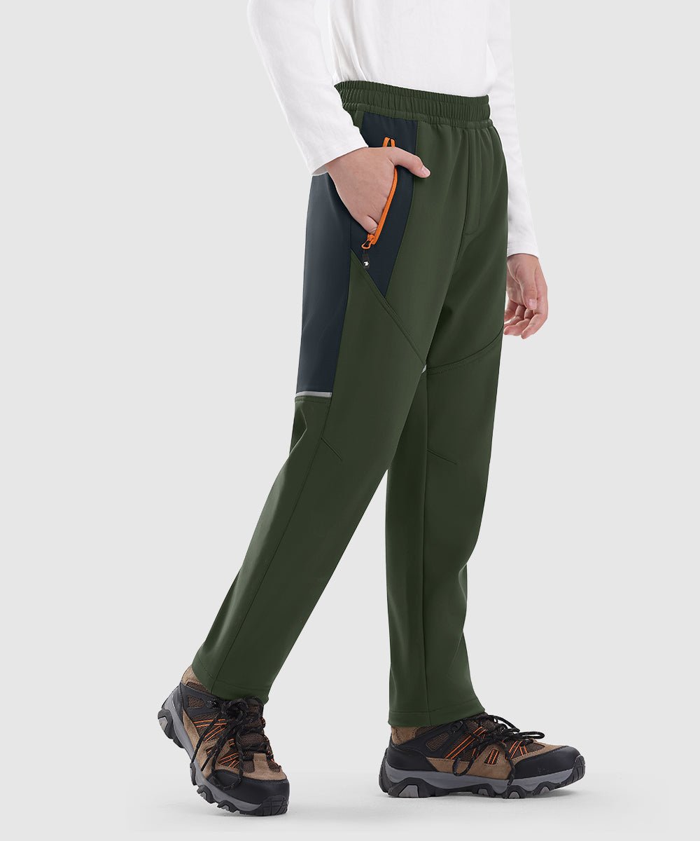 Boys' Outdoor Fleece - Lined Hiking Pants - TBMPOY