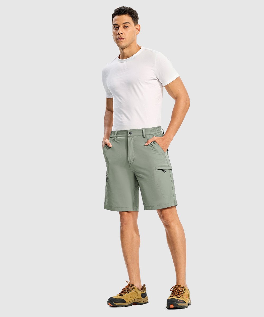 Men's Stretchy Quick Dry Cargo Hiking Shorts - TBMPOY
