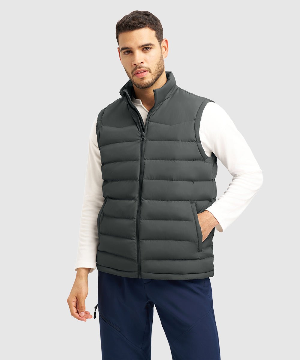 Men's Lightweight Puffer Quilted Sleeveless Jacket - TBMPOY