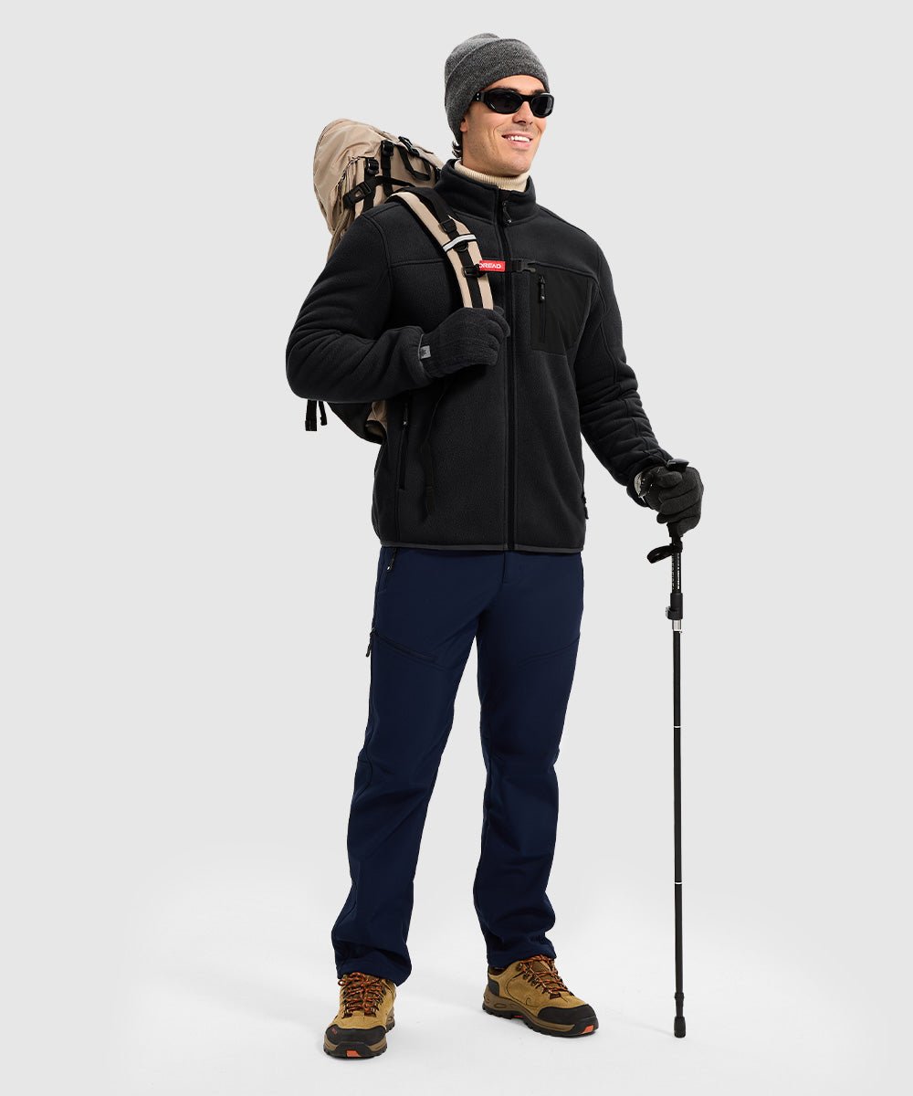 Men's Chest Pocket Fleece Jacket - TBMPOY