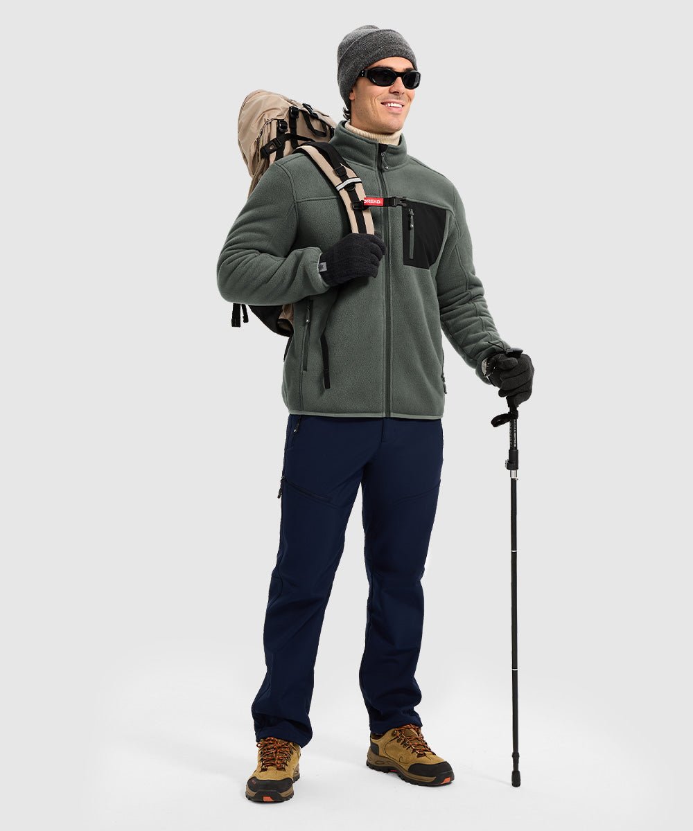 Men's Chest Pocket Fleece Jacket - TBMPOY