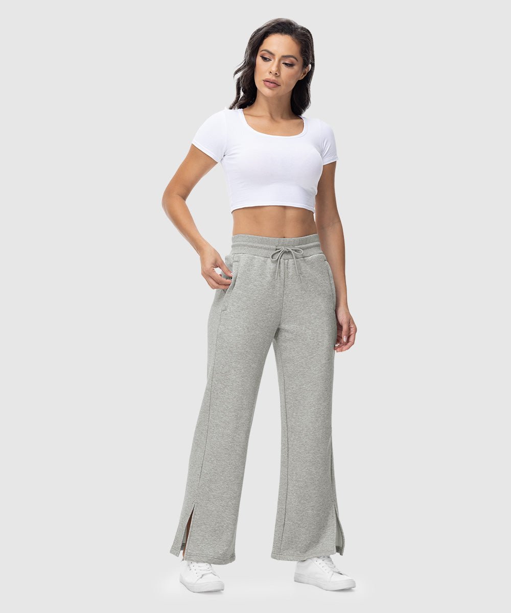 Women's Polar Fleece Straight Leg Sweatpants - TBMPOY