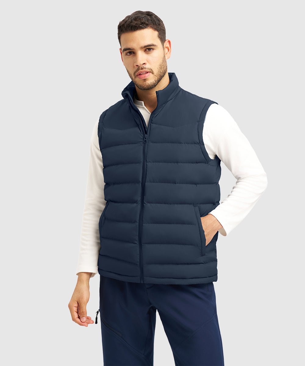 Men's Lightweight Puffer Quilted Sleeveless Jacket - TBMPOY