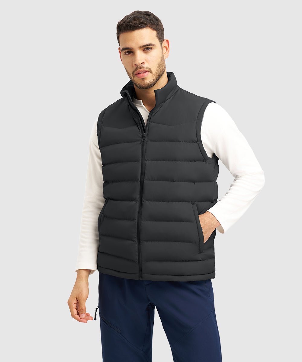 Men's Lightweight Puffer Quilted Sleeveless Jacket - TBMPOY