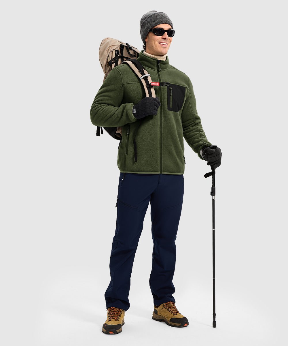 Men's Chest Pocket Fleece Jacket - TBMPOY