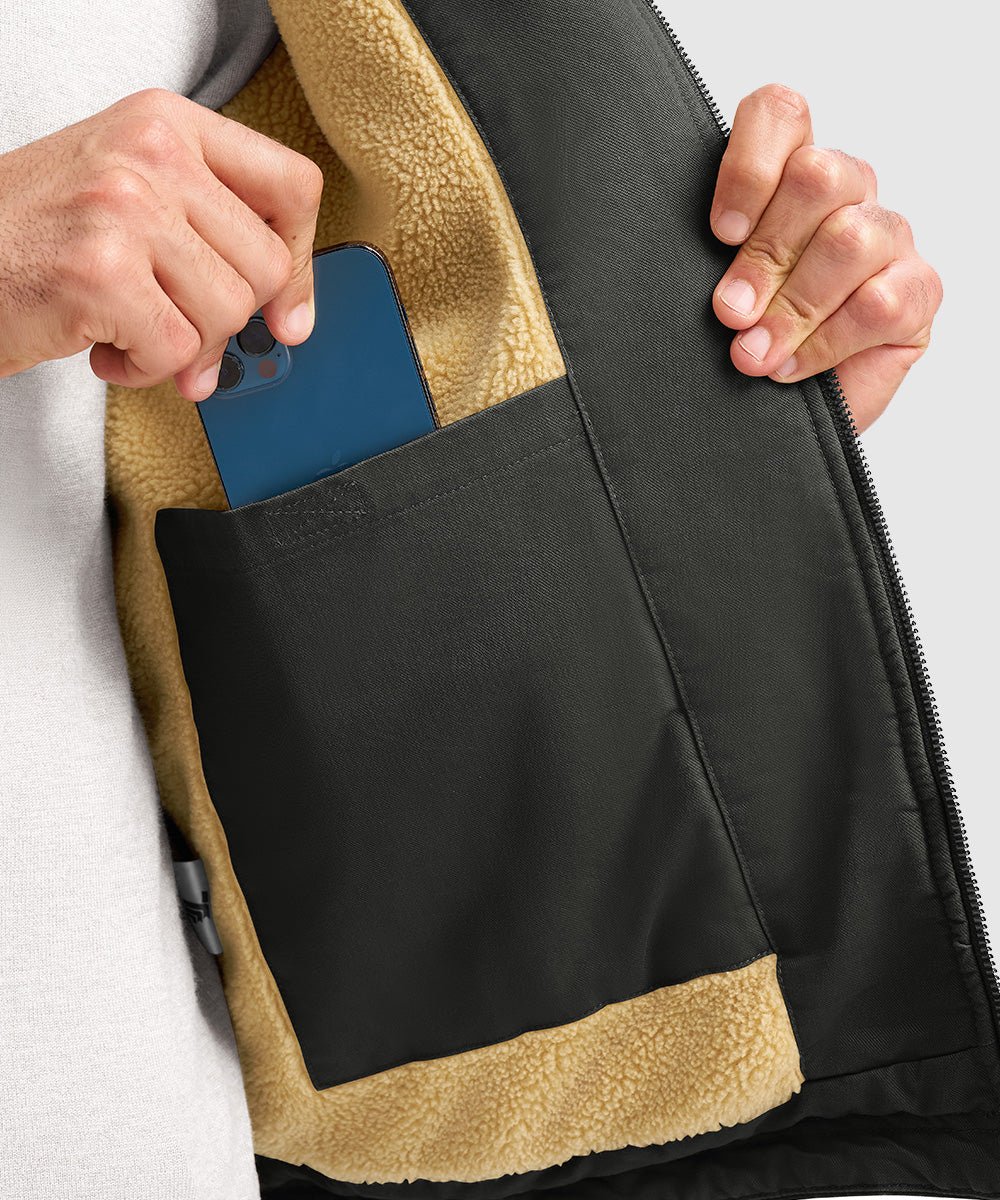 Men's Warm Corduroy Lapel Work Jacket - TBMPOY