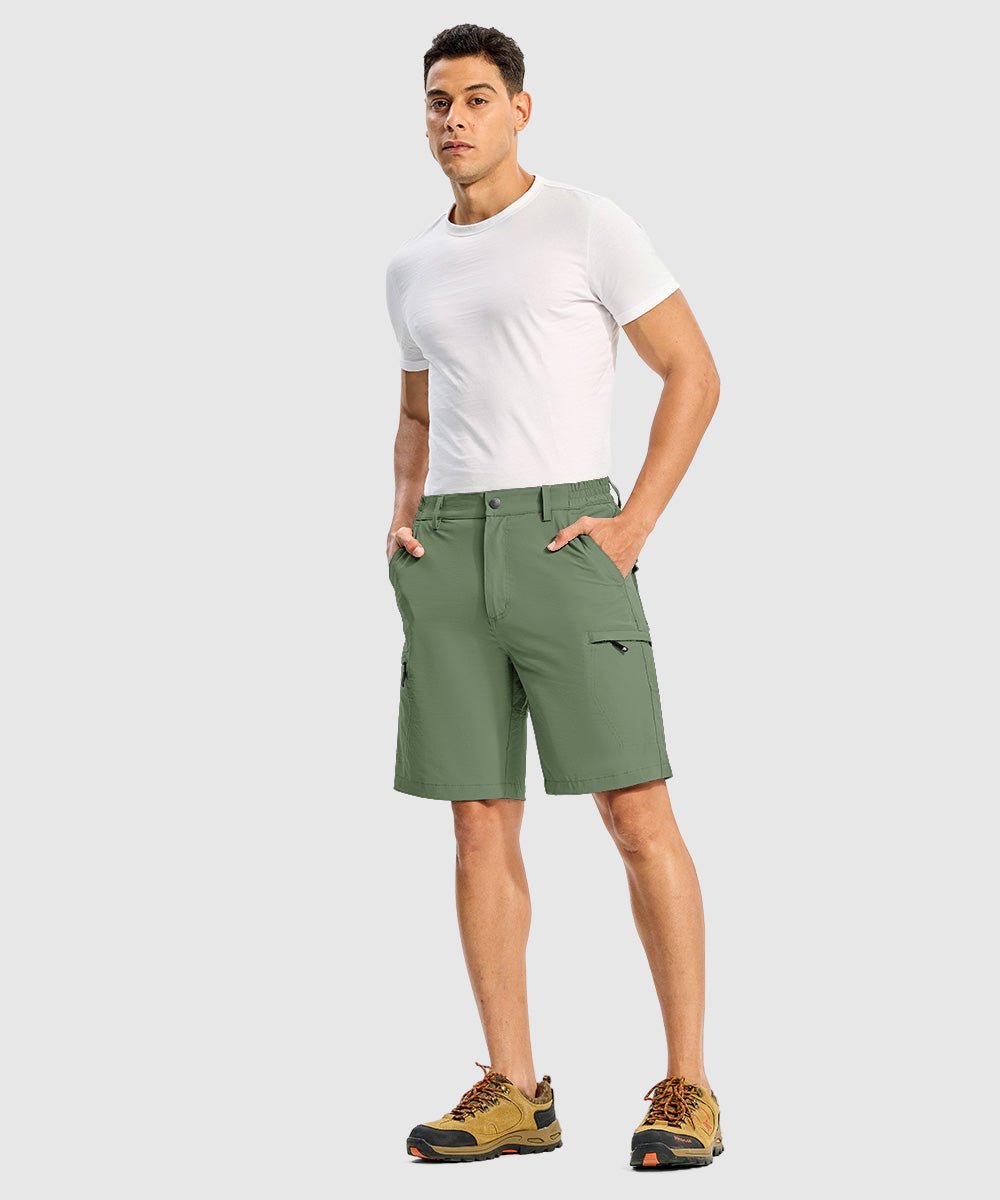 Men's Stretchy Quick Dry Cargo Hiking Shorts - TBMPOY