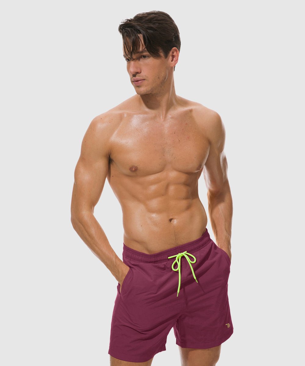 Men's Quick Dry Beach Shorts Swim Trunks - TBMPOY