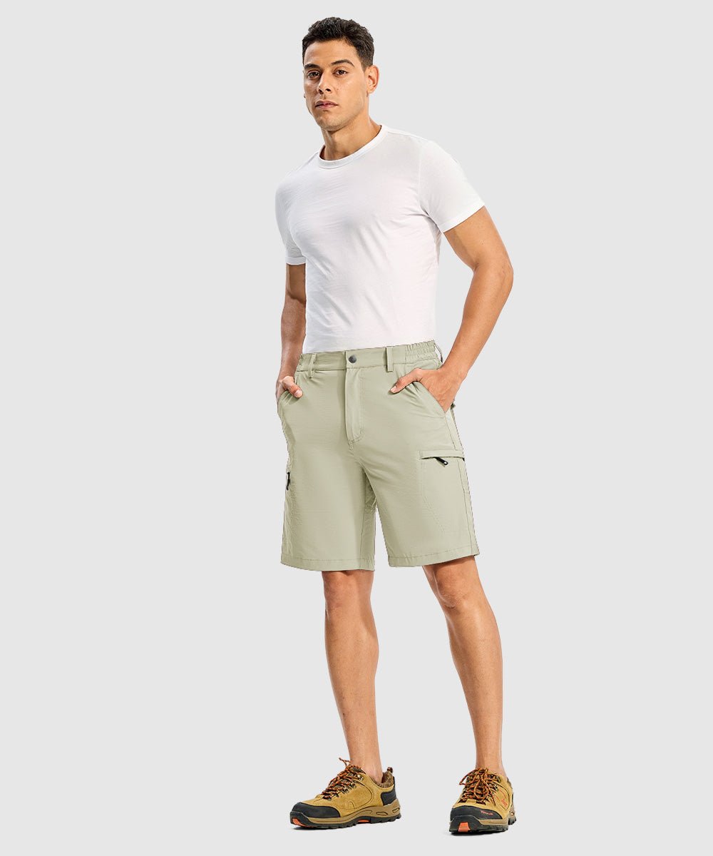Men's Stretchy Quick Dry Cargo Hiking Shorts - TBMPOY
