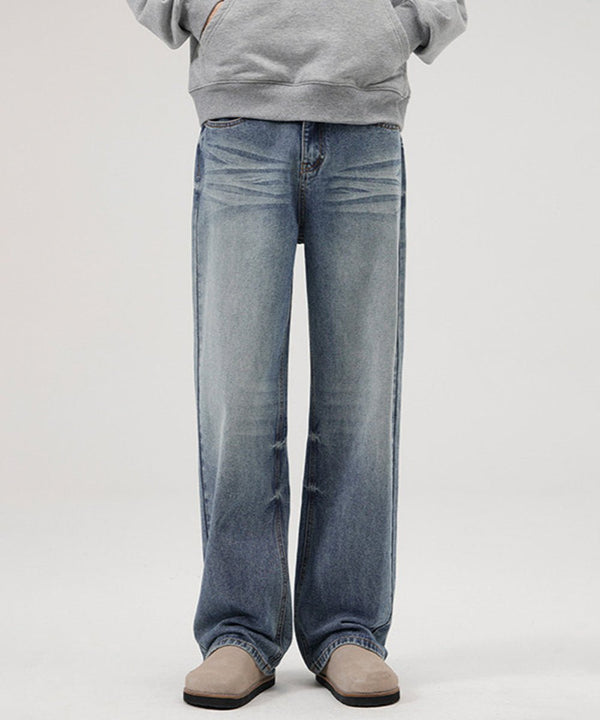 TBMPOY Men's Classic Vintage Wash High - Waisted Jeans - TBMPOY