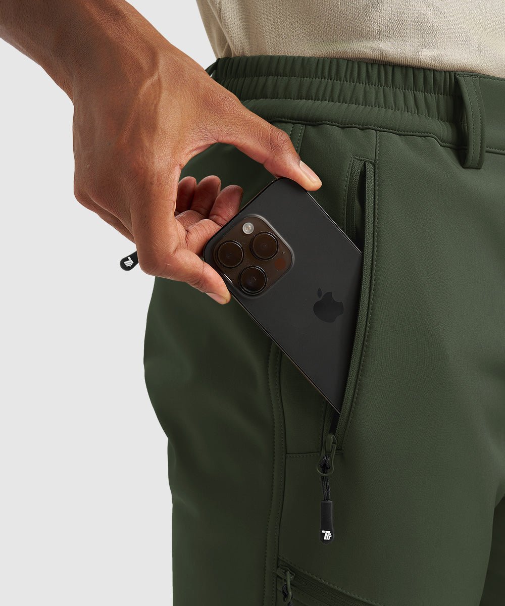 Men's Durable Fleece - Stretch Outdoor Hiking Pants - TBMPOY