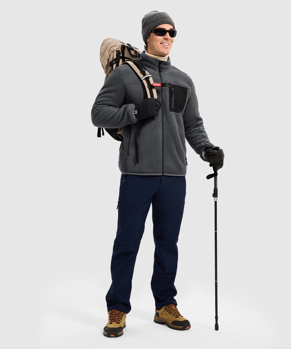 Men's Chest Pocket Fleece Jacket - TBMPOY