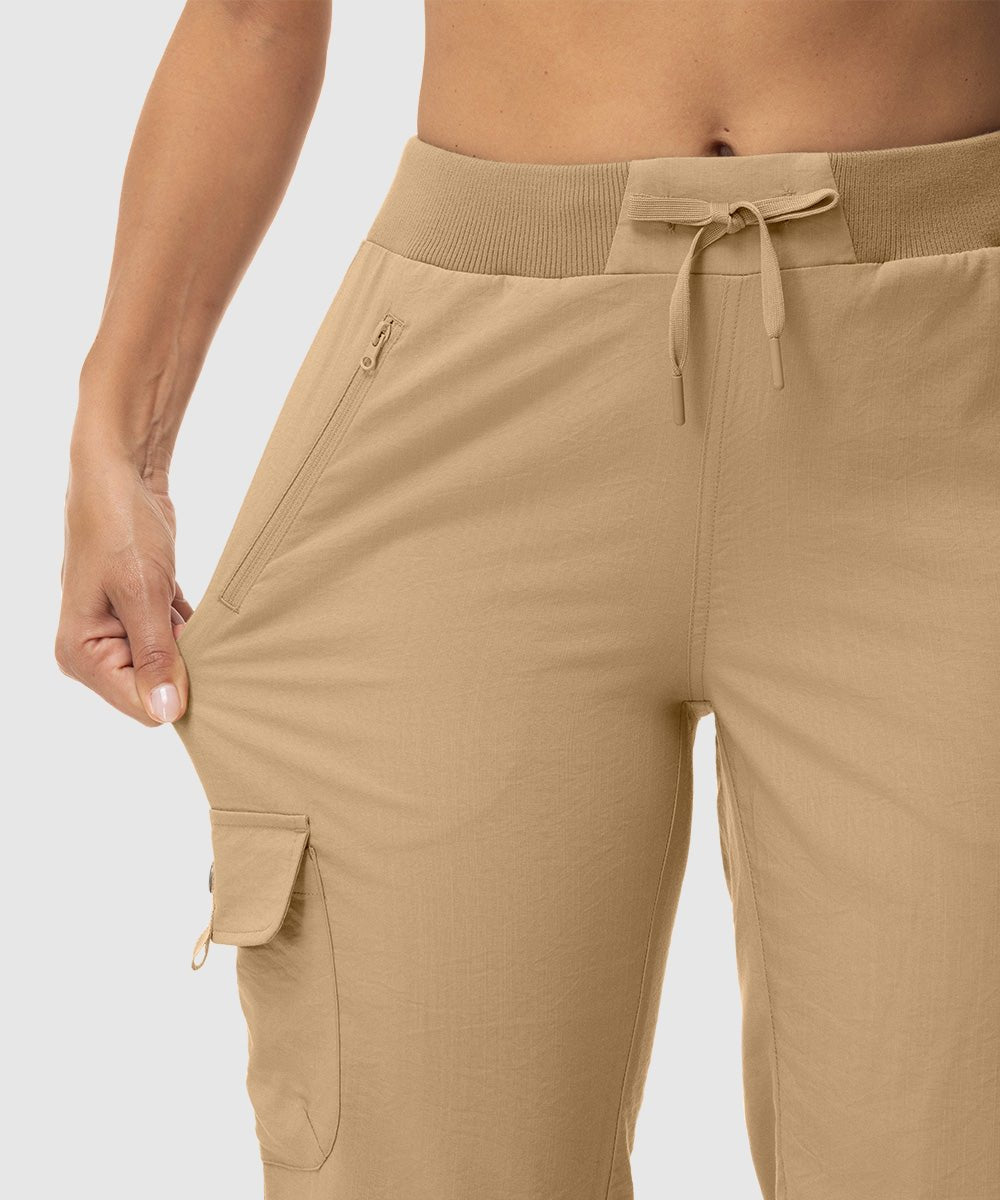 Women's Outdoor Athletic Travel Casual Cropped Pants - TBMPOY